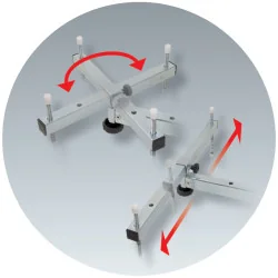 Traverse support universelle pour moteur / boite de | Chevilles & Ancr