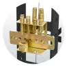 Kit de poinçons pour presses hydrauliques KSTOOLS 160.0129 | Vis métal