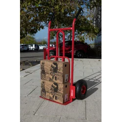 Diable avec bavette roues gonflables - 250 kg | Levage & Manutention |