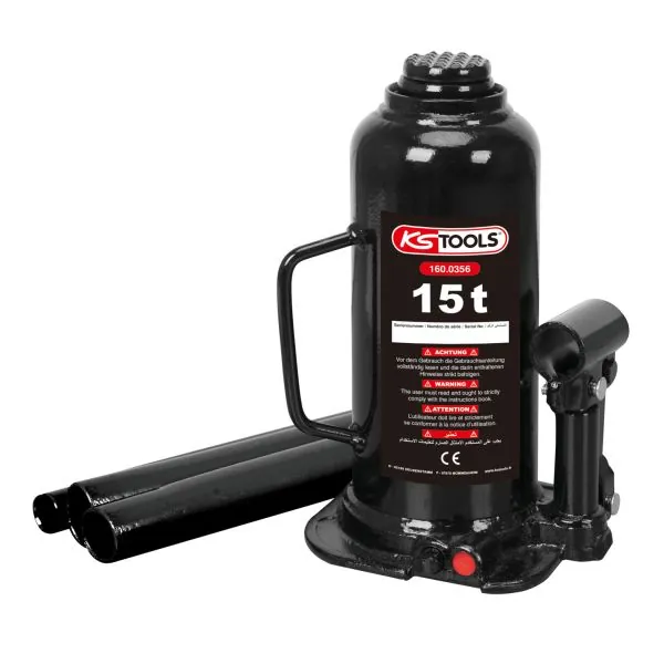 Cric bouteille hydraulique . 15t KSTOOLS 160.0356 | Clés & Douilles |