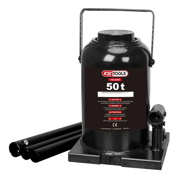 Cric bouteille hydraulique . 50t KSTOOLS 160.0360 | Vis bois | Ekibat