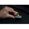 Adaptateur européen type E 20 avec raccord coudé | Vis bois | Ekibat