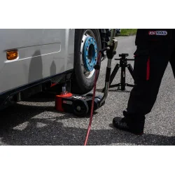 Cric hydropneumatique 30t/15t pliable KSTOOLS 160.0739 | Compresseurs