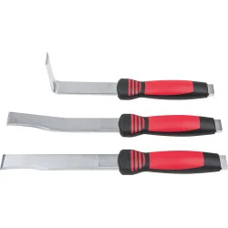 Jeu de 3 burins de carrossier extra-plats KSTOOLS | Abrasifs & Meules