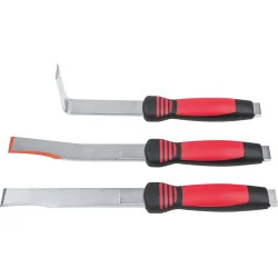 Jeu de 3 burins de carrossier extra-plats KSTOOLS | Abrasifs & Meules