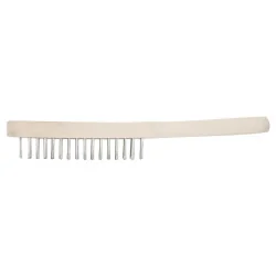Brosse métallique à 3 rangées inox . 290 | Abrasifs & Meules | Ekibat