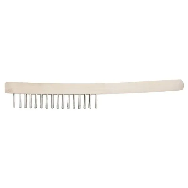 Brosse métallique à 3 rangées inox . 290 | Abrasifs & Meules | Ekibat