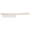 Brosse métallique à 3 rangées inox . 290 | Abrasifs & Meules | Ekibat