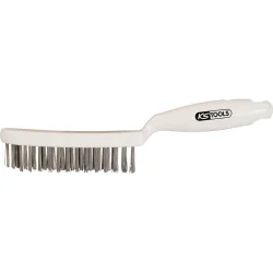 Brosse métallique à 4 rangées acier . 285 | Abrasifs & Meules | Ekibat