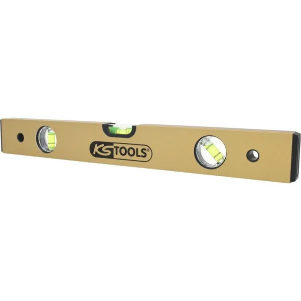 Niveau rectangulaire en aluminium anodisé 3 fioles . | Vis bois | Ekib