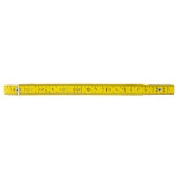 Mètre pliant jaune en bois . L.2 m | Mesure & Traçage | Ekibat