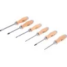 Jeu de 6 tournevis ERGOTORQUE® BOISmax à lame | Vis bois | Ekibat