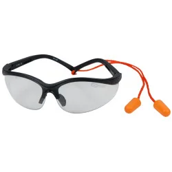 Lunette de protection - Transparente avec bouchons d'oreille | Vis boi