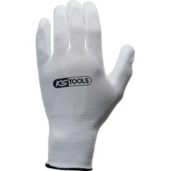 Gants microfibres blancs . T.11 . 12 paires | Vis bois | Ekibat
