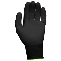 Gants microfibres noirs . T.7 . 12 paires | Gants de protection | Ekib