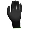 Gants microfibres noirs . T.7 . 12 paires | Gants de protection | Ekib
