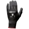 Gants microfibres noirs . T.9 . 12 paires | Vis bois | Ekibat