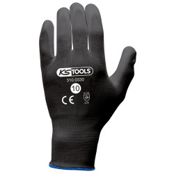 Gants microfibres noirs . T.10 . 12 paires KSTOOLS 310.0330