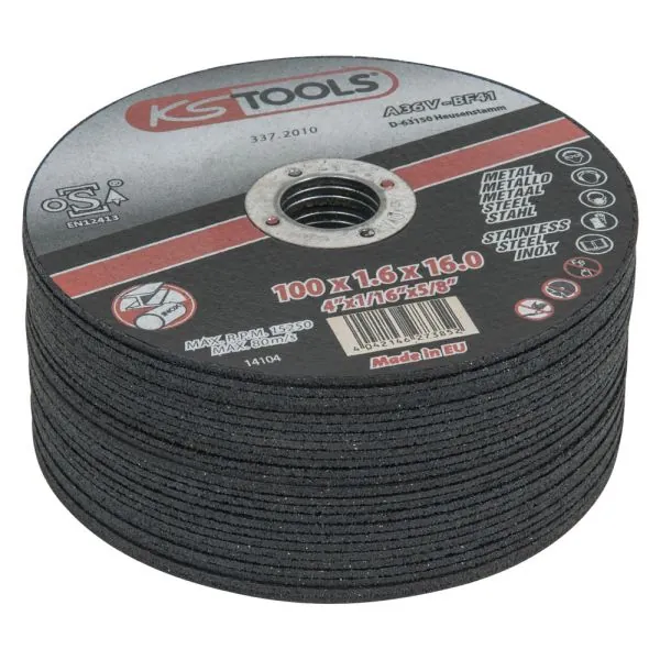 Disques à tronçonner Ø100 mm par 25 pcs | Disques abrasifs | Ekibat