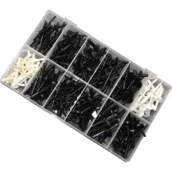 Assortiment de rivets plastiques . 235 pcs KSTOOLS | Boulonnerie | Eki