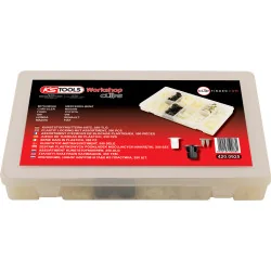 Assortiment d'écrous de blocage plastiques . 350 pcs | Vis bois | Ekib