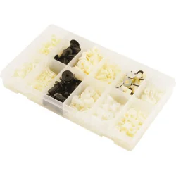 Assortiment d'écrous de blocage plastiques . 350 pcs | Vis bois | Ekib