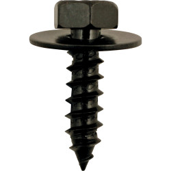 Vis métal noire avec rondelle pour VW . Audi . PSA et Opel-