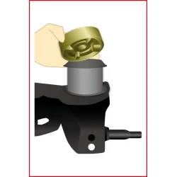 Outils pour silents blocs d'essieu arrière Hyundai KSTOOLS | Clés & Do