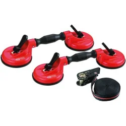 Jeu de ventouses double pour vitre ou pare-brise et sangle KSTOOLS 140.1010 | 140.1010