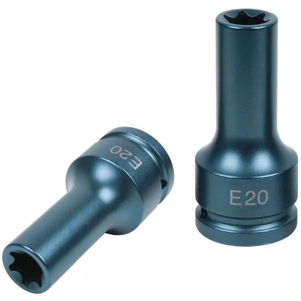 Douille à chocs longue 3/4" Torx E20 pour | Clés & Douilles | Ekibat