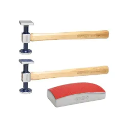 Jeu de marteaux de carrossier et tas . 3 pièces KSTOOLS 140.2125 | 140.2125