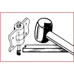 Jeu d'outils pour démontage de charnières de porte . 4 pièces KSTOOLS 140.2190 | 140.2190