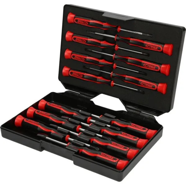 Coffret de 14 tournevis électroniques Fente . PHILLIPS® | Vis bois | E