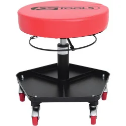 Tabouret sur roulette réglable en hauteur KSTOOLS 500.8030 | Rangement