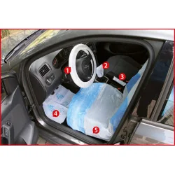 Kit de 5 protections plastiques pour habitacle . | Rangement atelier |