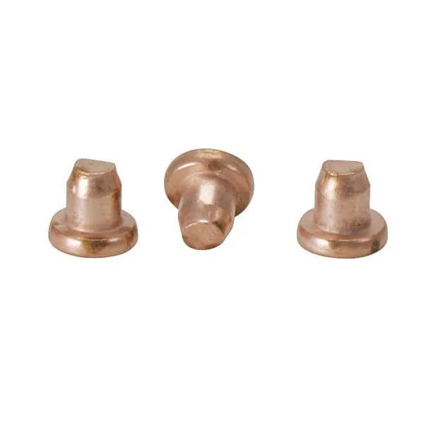 Rivets cuivre de débosselage à souder 3x3 .2mm | Boulonnerie | Ekibat
