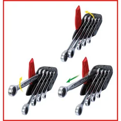Jeu de 5 clés mixtes cliquet GEARplus® KSTOOLS | Clés & Douilles | Eki