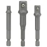 Jeu de 3 adaptateurs porte-douilles . 1/4"-3/8"-1/2" KSTOOLS | Clés &