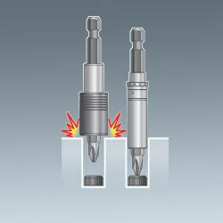Porte-embout magnétique fin 1/4" à verrouillage automatique KSTOOLS |