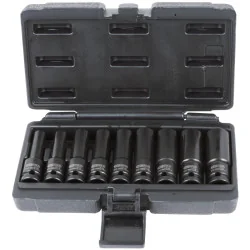 Jeu de 9 douilles à chocs TORX® 1/2" | Clés & Douilles | Ekibat