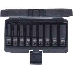 Jeu de 9 douilles à chocs TORX® 1/2" | Clés & Douilles | Ekibat