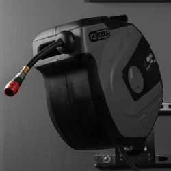 Enrouleur air et eau 3/8" avec tuyau Ø10mm | Rangement atelier | Ekiba