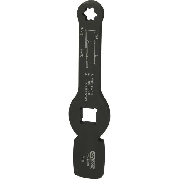 Clé à frapper TORX® E 18 pour raccords | Protection antichute | Ekibat