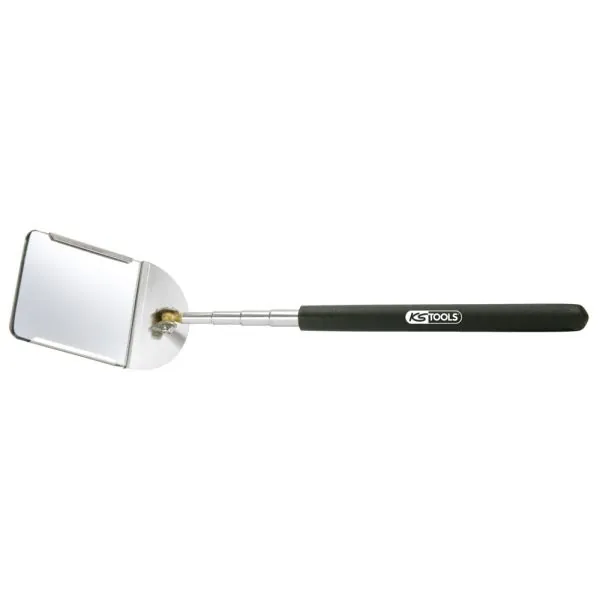 Miroir télescopique avec porte miroir en acier . | Vis bois | Ekibat