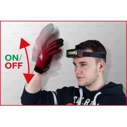 Lampe frontale Leds avec système main libre - 220 lumens