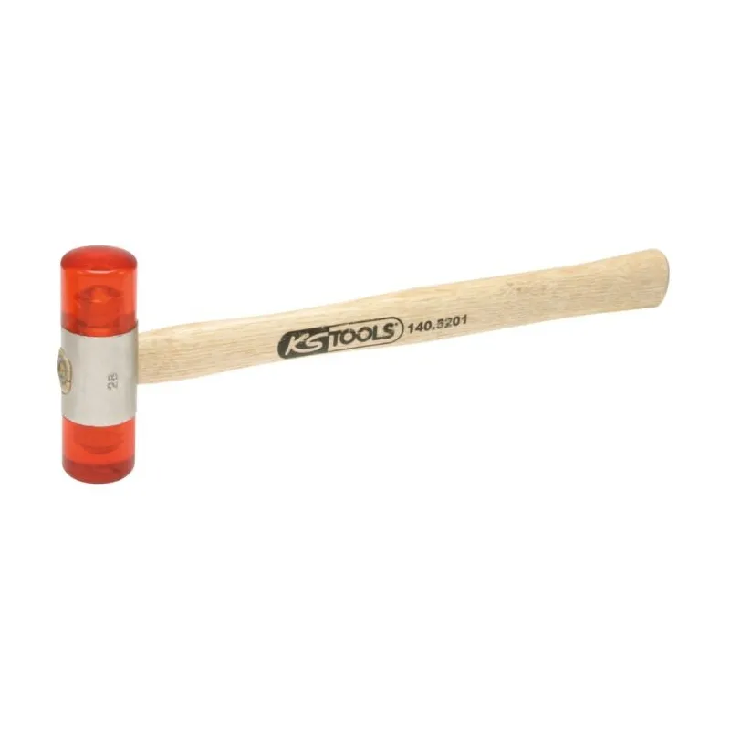 Maillet à embouts plastique interchangeables 340g - tête Ø 35mm - manche frêne KSTOOLS 140.5202 | 140.5202