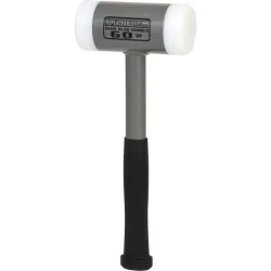 Maillet à embouts plastiques anti rebonds . manche acier . L . 335 mm . Ø 60 mm KSTOOLS 140.5277 | 140.5277