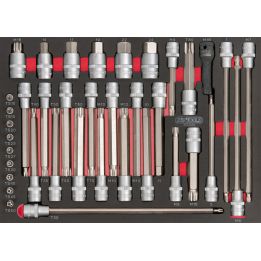Module d'embouts longs pour la mécanique 1/4" - | Rangement atelier |