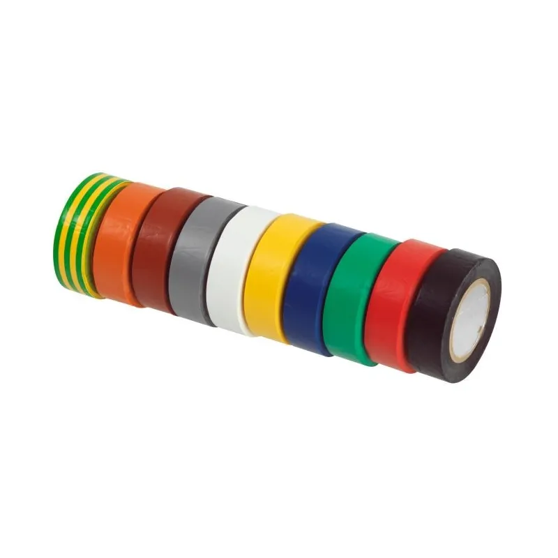 Lot de 10 rubans d'isolation en PVC multicolore KSTOOLS 141.6010 | 141.6010 Lot de 10 rubans d'isolation en PVC multicolore KSTOOLS 141.6010 | 141.6010