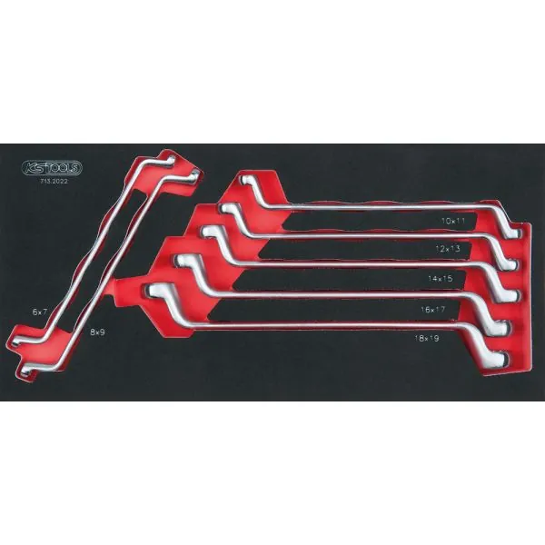 Module de clés polygonales contre-coudées 75° . 7 | Rangement atelier